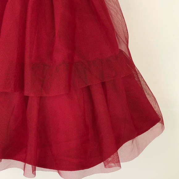 NWT Girls Red Sequin Bodice Tulle Dress Size 2T/3T - Picture 5 of 8